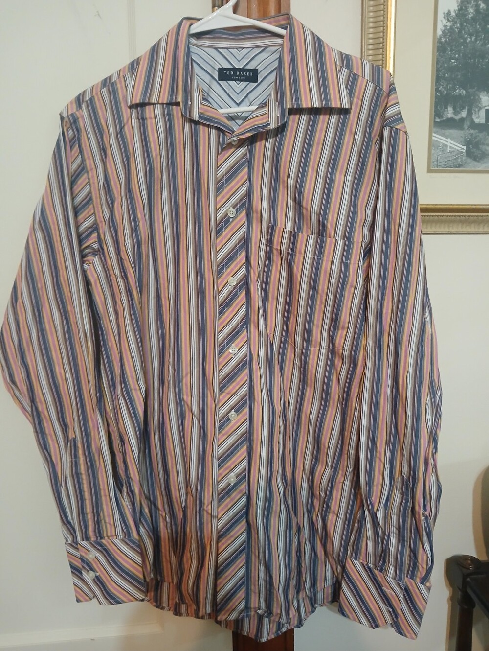 Vtg Ted Baker London Men's Dress Shirt